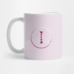 Monogram fairy flowers, letter I Mug